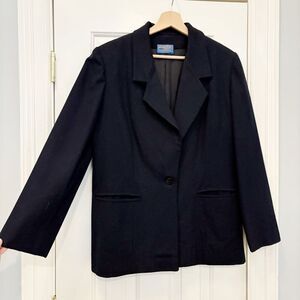 Pendleton 100% Wool Blazer Navy Blue Women’s Size M